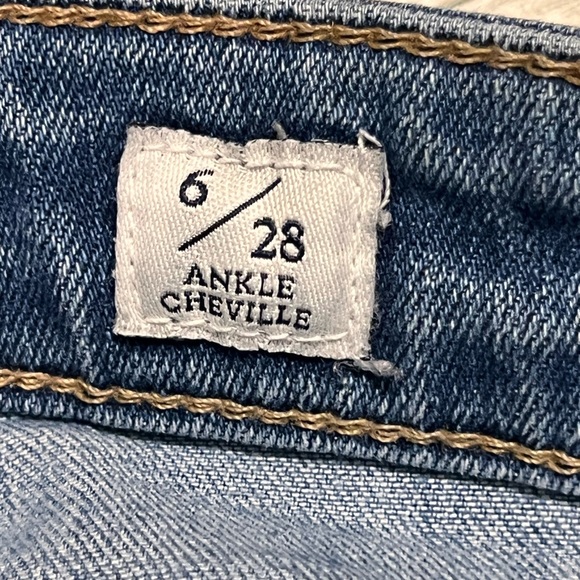 Lucky Brand Women Jeans 6 Blue Ava Skinny Ankle Cheville Frayed Raw Hem Stretch - Picture 13 of 15